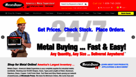 What Metalsdepot.com website looked like in 2022 (3 years ago)