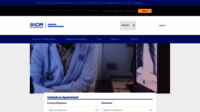 What Mymedical.iom.int website looked like in 2022 (1 year ago)