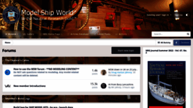 What Modelshipworld.com website looked like in 2022 (2 years ago)