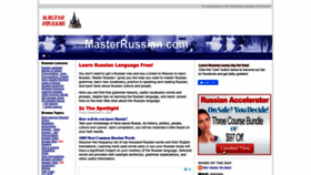 What Masterrussian.com website looked like in 2022 (1 year ago)