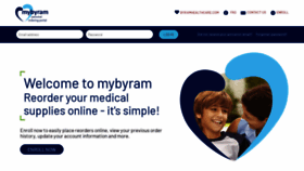 What Mybyramhealthcare.com website looked like in 2022 (1 year ago)