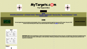 What Mytargets.com website looked like in 2022 (1 year ago)
