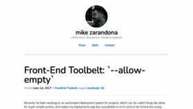 What Mike.zarandona.com website looked like in 2022 (2 years ago)