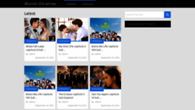 What Mundodoramas.me website looked like in 2022 (1 year ago)