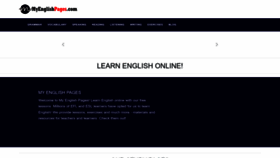What Myenglishpages.com website looked like in 2022 (1 year ago)