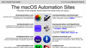 What Macosxautomation.com website looked like in 2022 (1 year ago)