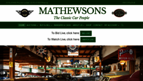 What Mathewsons.co.uk website looked like in 2022 (1 year ago)