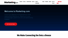 What Marketing.com website looked like in 2022 (1 year ago)