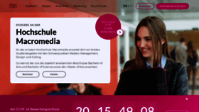 What Macromedia-fachhochschule.de website looked like in 2022 (1 year ago)
