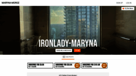 What Maryna-moroz.com website looked like in 2022 (1 year ago)