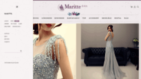 What Maritte.co.kr website looked like in 2022 (1 year ago)
