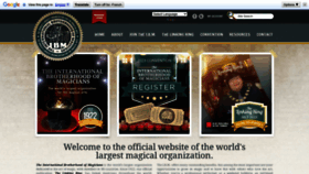 What Magician.org website looked like in 2022 (1 year ago)