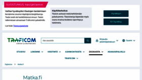 What Matka.fi website looked like in 2022 (1 year ago)