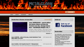 What Metalglory.de website looked like in 2022 (1 year ago)