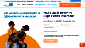 What Maxbupa.com website looked like in 2022 (1 year ago)