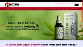What Myboxpackaging.com website looked like in 2022 (1 year ago)