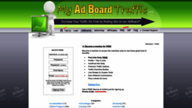 What Myadboardtraffic.com website looked like in 2022 (1 year ago)
