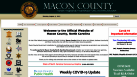 What Maconnc.org website looked like in 2022 (1 year ago)