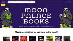 What Moonpalacebooks.com website looked like in 2022 (1 year ago)