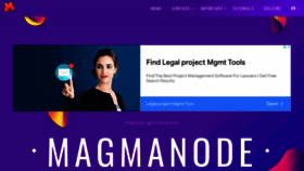 What Magmanode.com website looked like in 2022 (1 year ago)