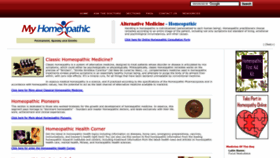 What Myhomeopathic.com website looked like in 2022 (1 year ago)