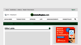 What Muskokaregion.com website looked like in 2022 (1 year ago)