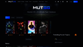 What Mut.gg website looked like in 2022 (1 year ago)