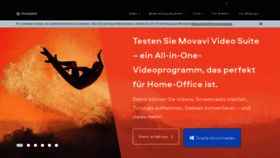 What Movavi.de website looked like in 2022 (1 year ago)