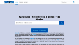 What Movies123.studio website looked like in 2022 (1 year ago)