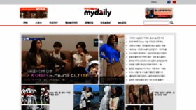 What Mydaily.co.kr website looked like in 2022 (1 year ago)