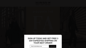 What Mephisto.com website looked like in 2022 (1 year ago)