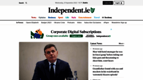 What M.independent.ie website looked like in 2022 (1 year ago)