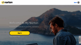 What My.norton.com website looked like in 2022 (1 year ago)