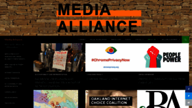 What Media-alliance.org website looked like in 2022 (1 year ago)