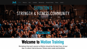 What Motiontraining.co.uk website looked like in 2022 (1 year ago)