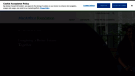 What Macfound.org website looked like in 2022 (3 years ago)
