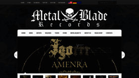 What Metalblade.com website looked like in 2022 (1 year ago)
