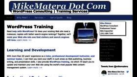What Mikematera.com website looked like in 2022 (1 year ago)