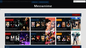 What Meownime.moe website looked like in 2022 (1 year ago)