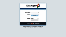 What Mail.vakrangeeconnect.com website looked like in 2022 (1 year ago)