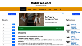 What Midisfree.com website looked like in 2022 (1 year ago)