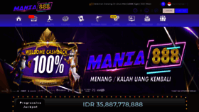 What Mania888.com website looked like in 2022 (1 year ago)