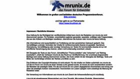 What Mrunix.de website looked like in 2022 (1 year ago)