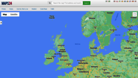 What Maps24.eu website looked like in 2022 (1 year ago)