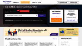 What Monster.co.id website looked like in 2022 (1 year ago)