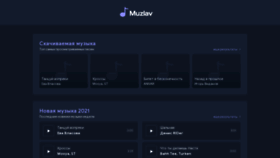 What Muzlav.net website looked like in 2022 (1 year ago)