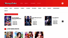 What Mangapoki.com website looked like in 2022 (1 year ago)