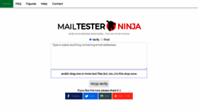 What Mailtester.ninja website looked like in 2022 (1 year ago)