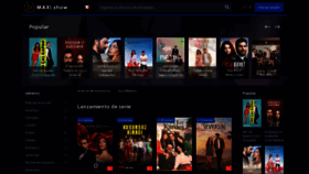 What Maxi.show website looked like in 2022 (2 years ago)