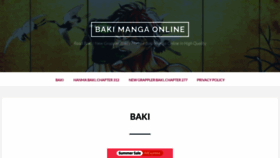 What Manga-baki.com website looked like in 2022 (1 year ago)